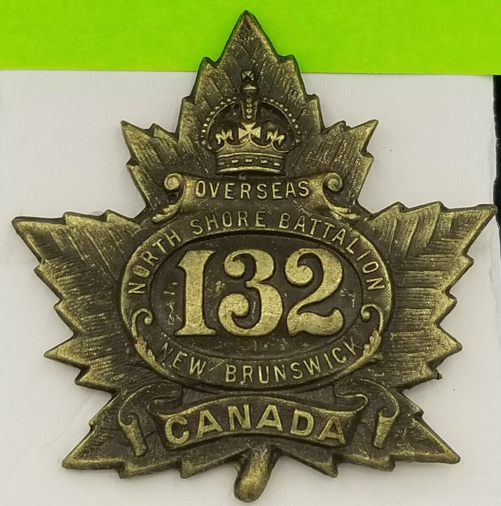 WW1 Canadian Military Cap Badge 132 (JL) war memorabilia