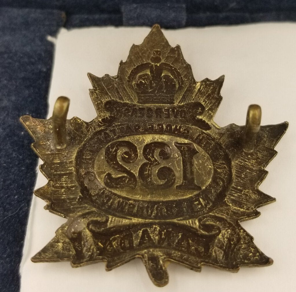 WW1 Canadian Military Cap Badge 132 (JL) war memorabilia