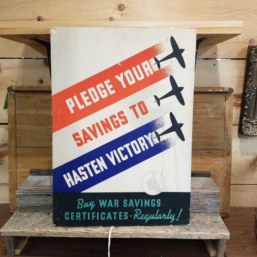 WW2 Era Cardboard Poster (M2) (837) war memorabilia