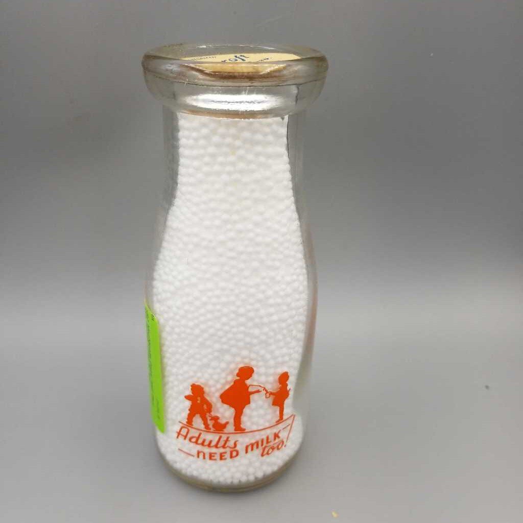 MacNicolls Dairy half Pint Milk Bottle (JEF)