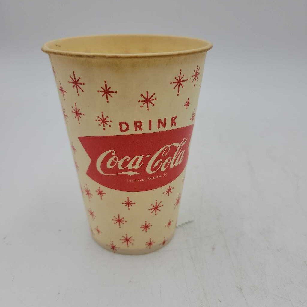 Vintage Enjoy Coke Wax Cup (JAS)