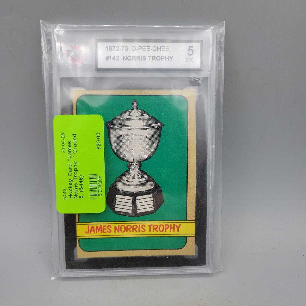 Hockey Card "James Norris Trophy " Graded 5. (5446)