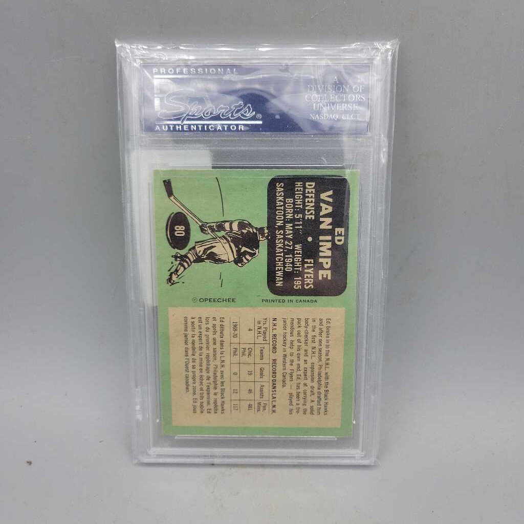 Hockey Card "Ed Van Impe " Graded 6. (5446)