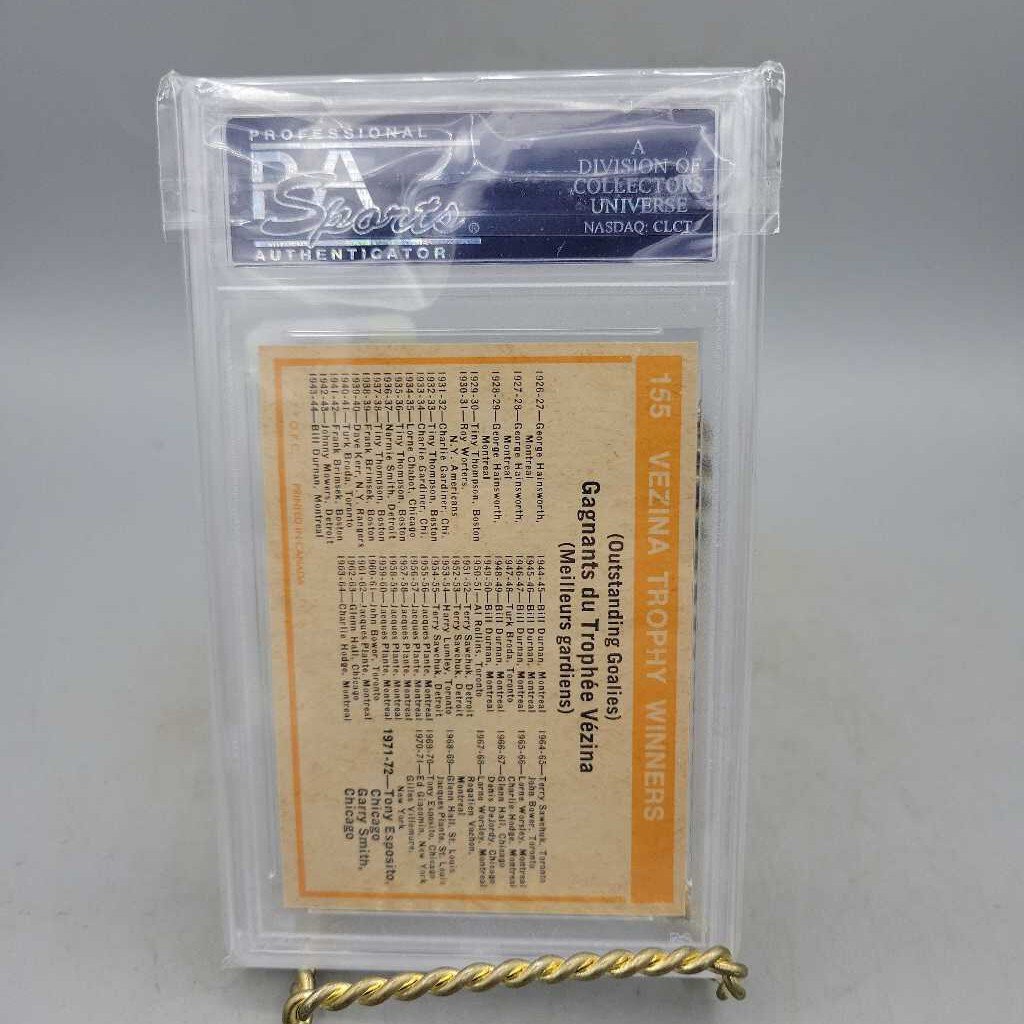 Hockey Card "Vezina Trophy " Graded 7. (5446)