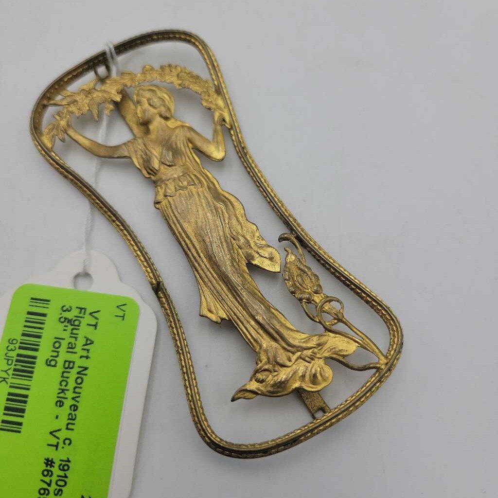 Art Nouveau c. 1910s Figural Buckle - VT #6769