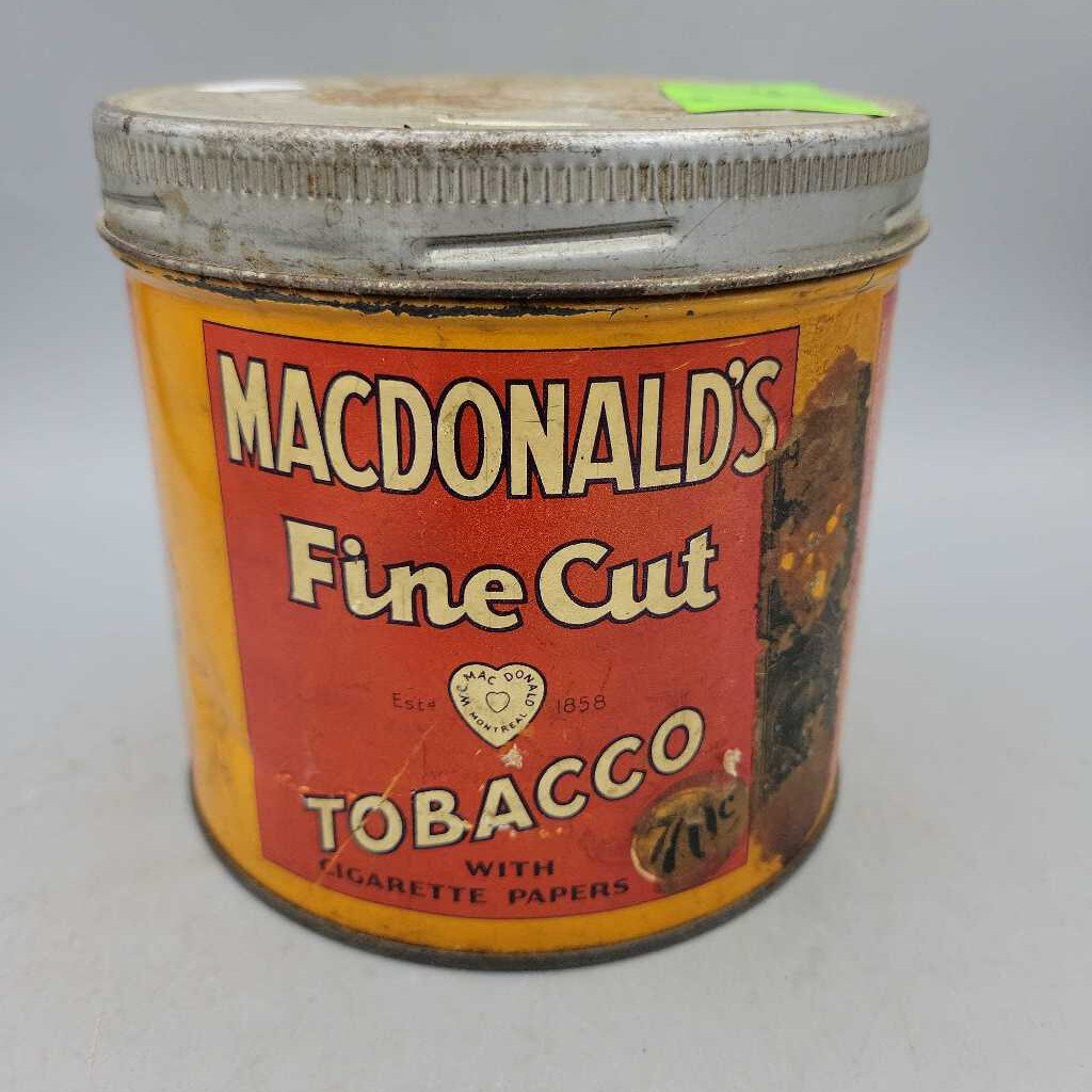 mcdonalds tobacco Macdonald's Tobacco tin (Jef)