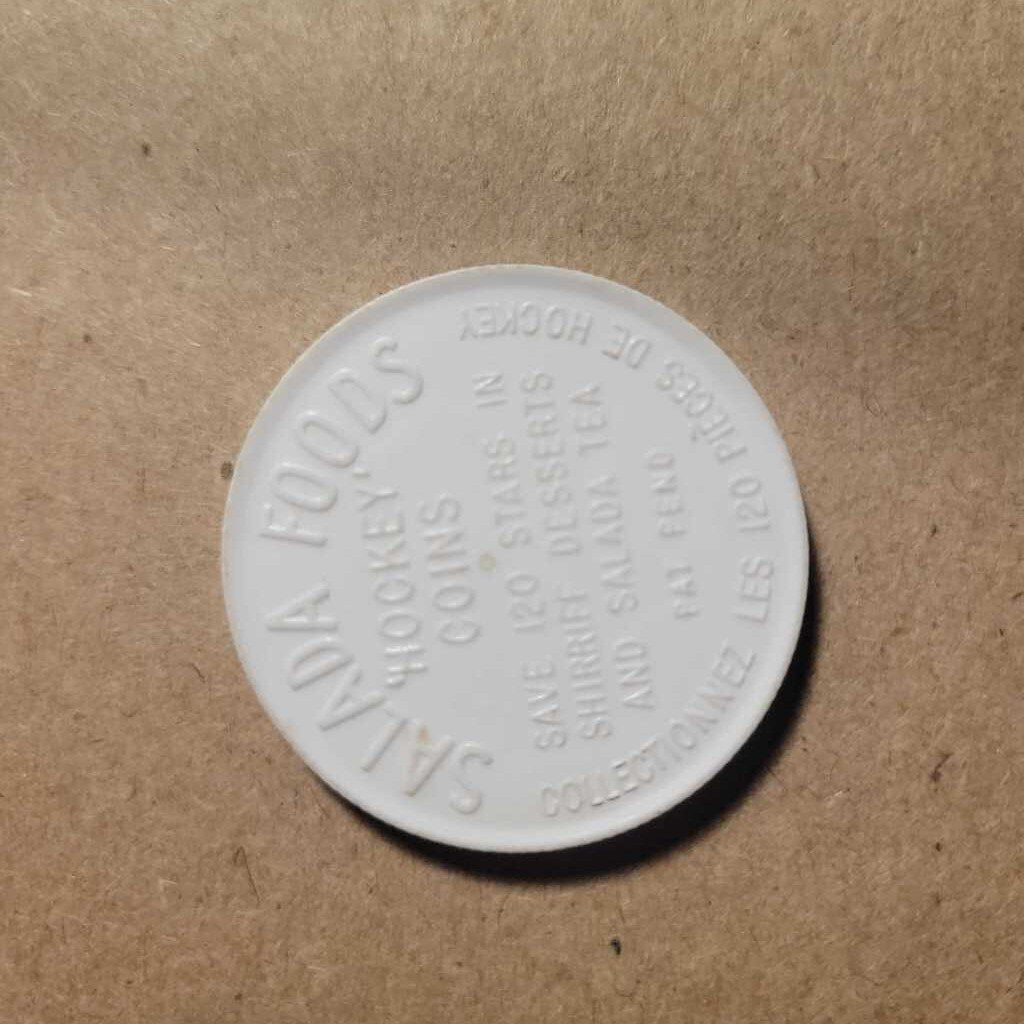 Shirriff Salada Hockey Coin Eddie Litzenberger 1961 62 Detroit (JAS)