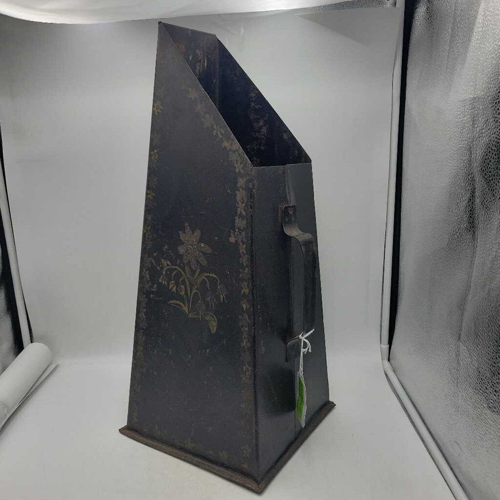 Antique Tole Painted Coal Scuttle 21"H (SC) S2020