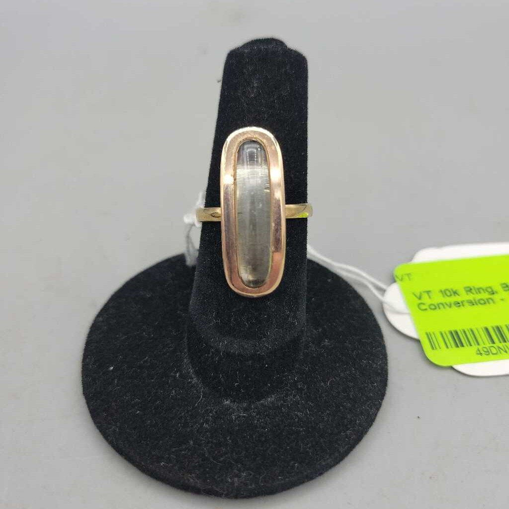 10k Ring, Brooch Conversion - VT #8504