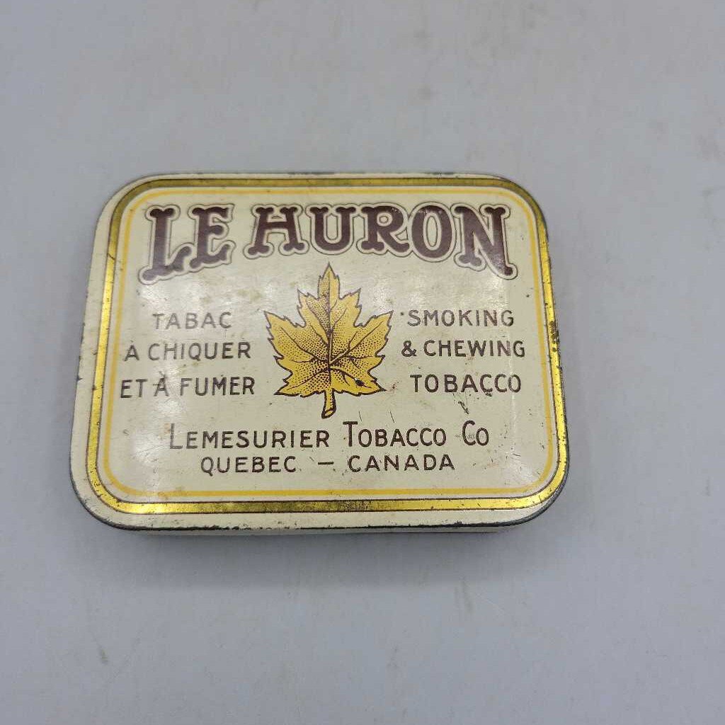 quebec tobacco Le Huron Tobacco Tin Quebec (Jef)