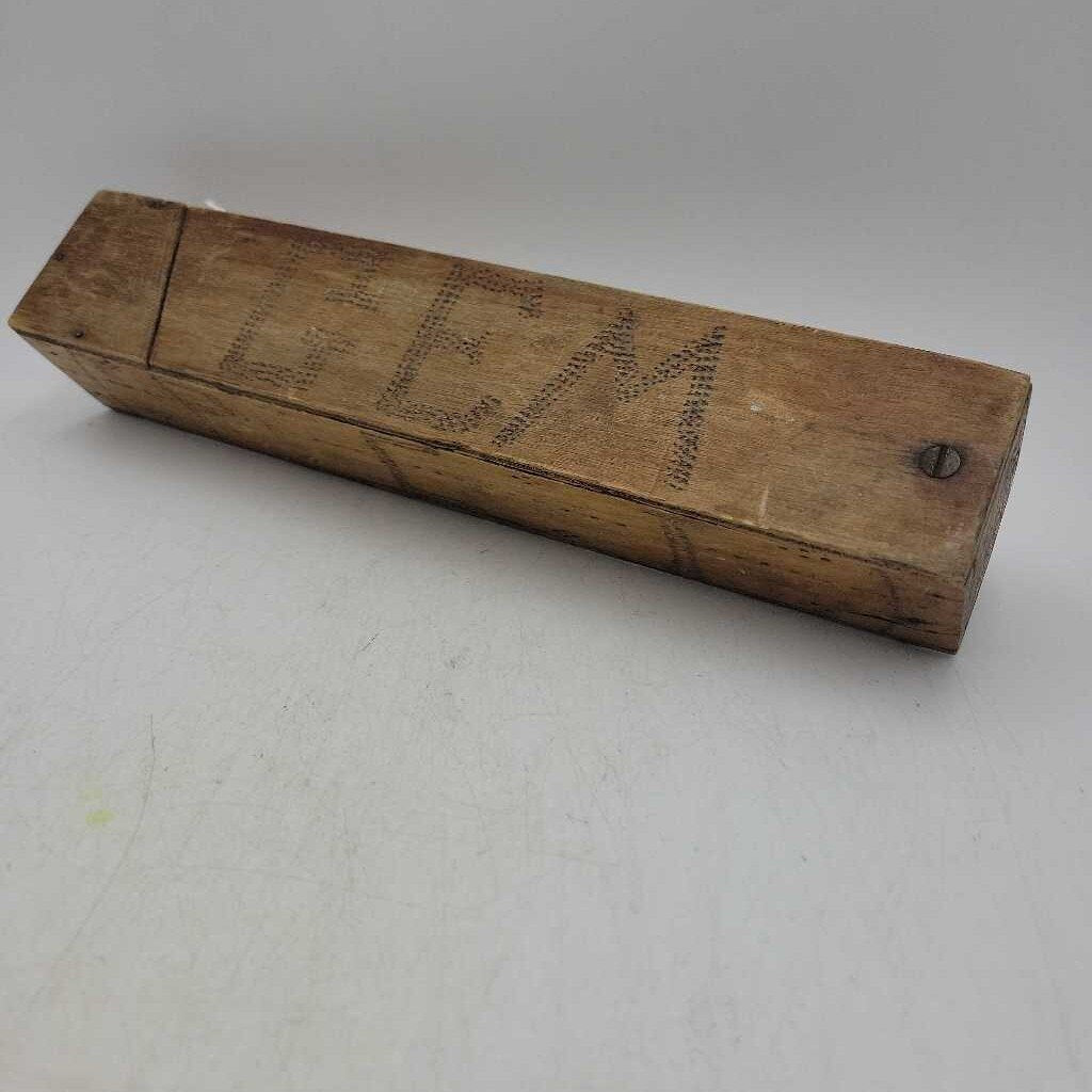 Antique 1900s Swing Top Pencil Box 11"L x 2-1/8"W x 2"H (SCAD0356)