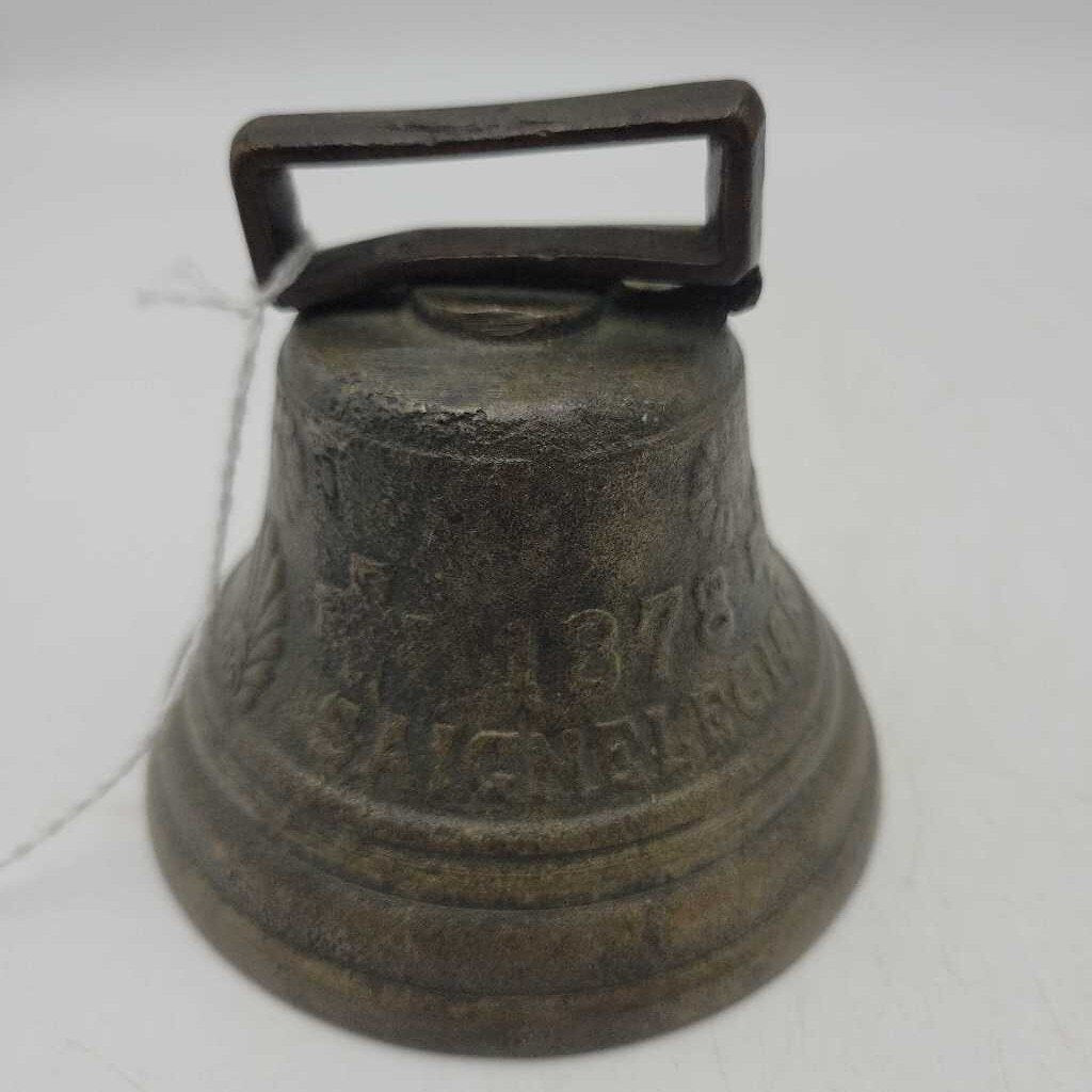 Saignelegier Brass Cow Bell Stamped 1878 Chiantel Fondeur SCAD0361