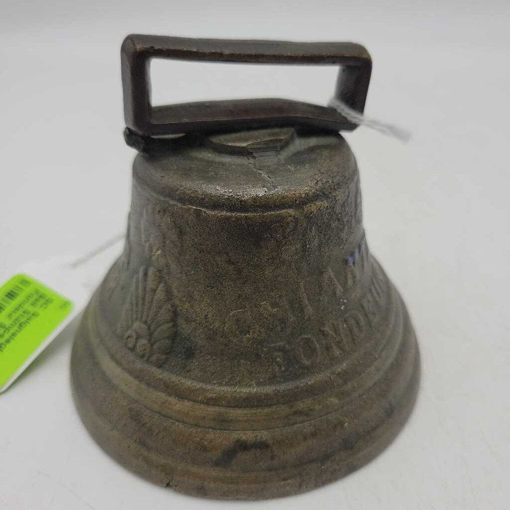 Saignelegier Brass Cow Bell Stamped 1878 Chiantel Fondeur SCAD0361