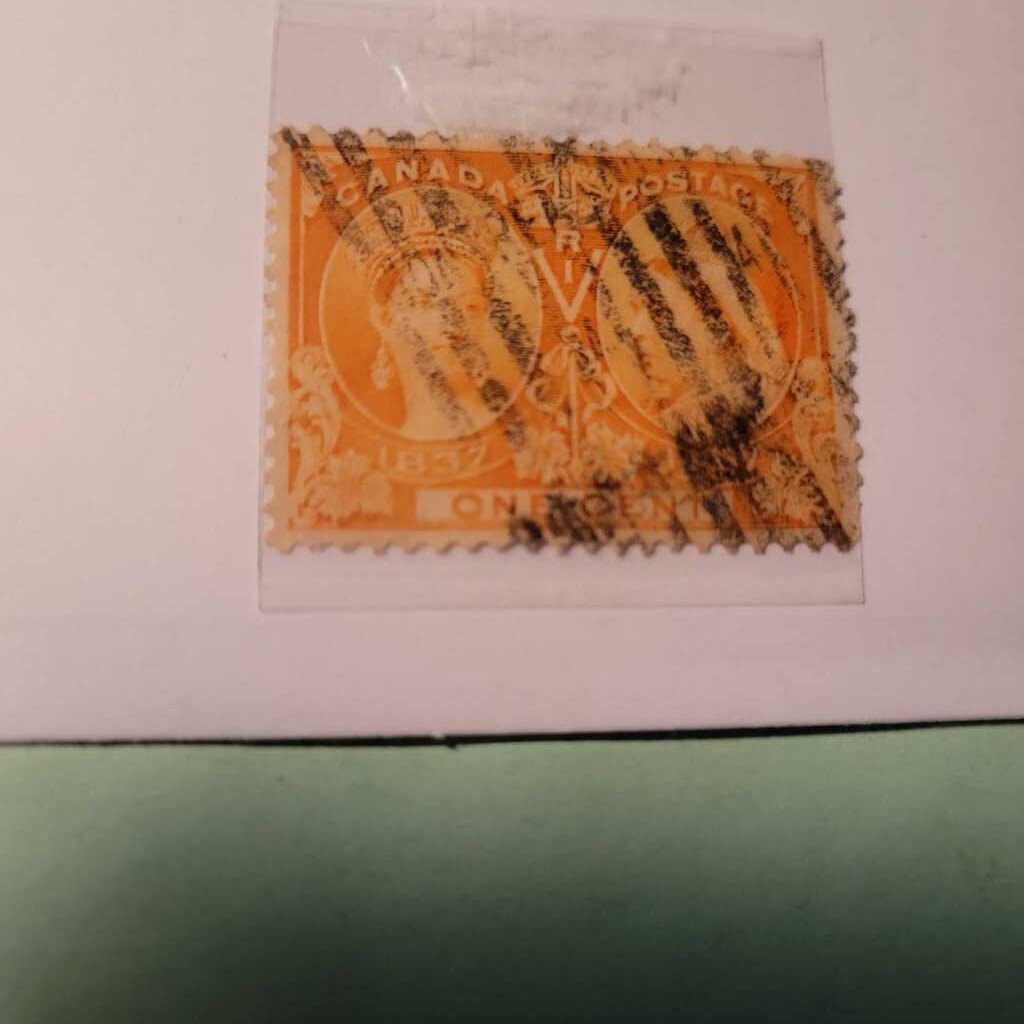 1897 Diamond Jubilee .01 cent Canadian Stamp (Jef)