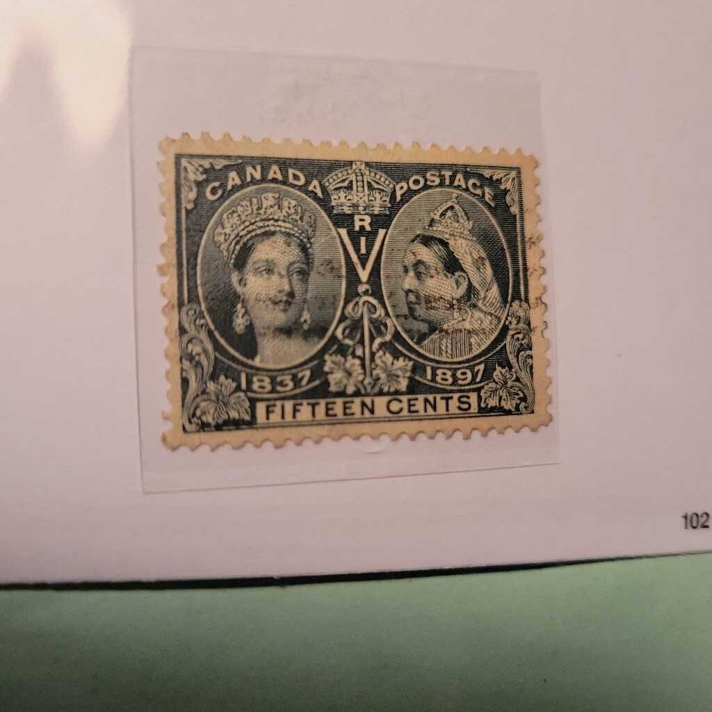 1897 Diamond Jubilee .15 cent Canadian Stamp (Jef)