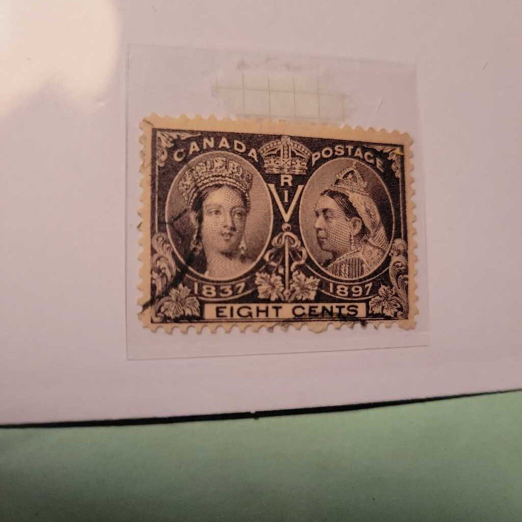 1897 Diamond Jubilee .08 cent Canadian Stamp (Jef)