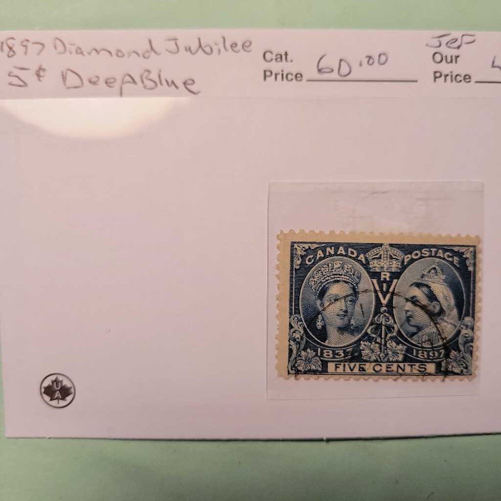 1897 Diamond Jubilee .05 cent Canadian Stamp (Jef)
