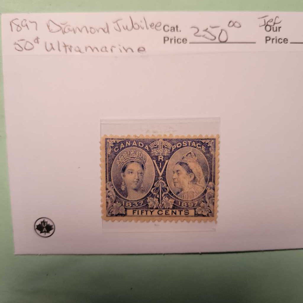 1897 Diamond Jubilee .50 cent Canadian Stamp (Jef)