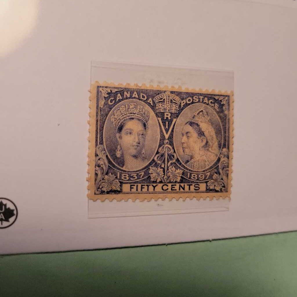 1897 Diamond Jubilee .50 cent Canadian Stamp (Jef)