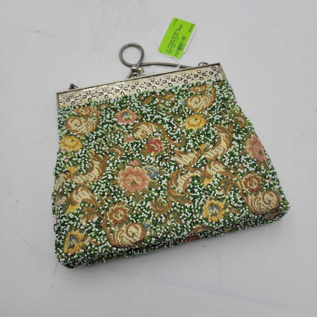 Vintage Beaded & Embroidered Purse - #9298 (VT)