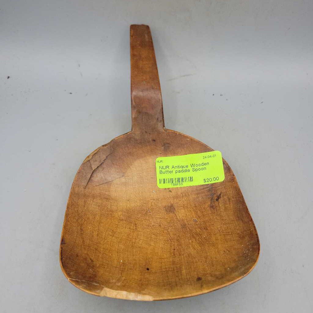 Antique Wooden Butter paddle Spoon (NUR) 955