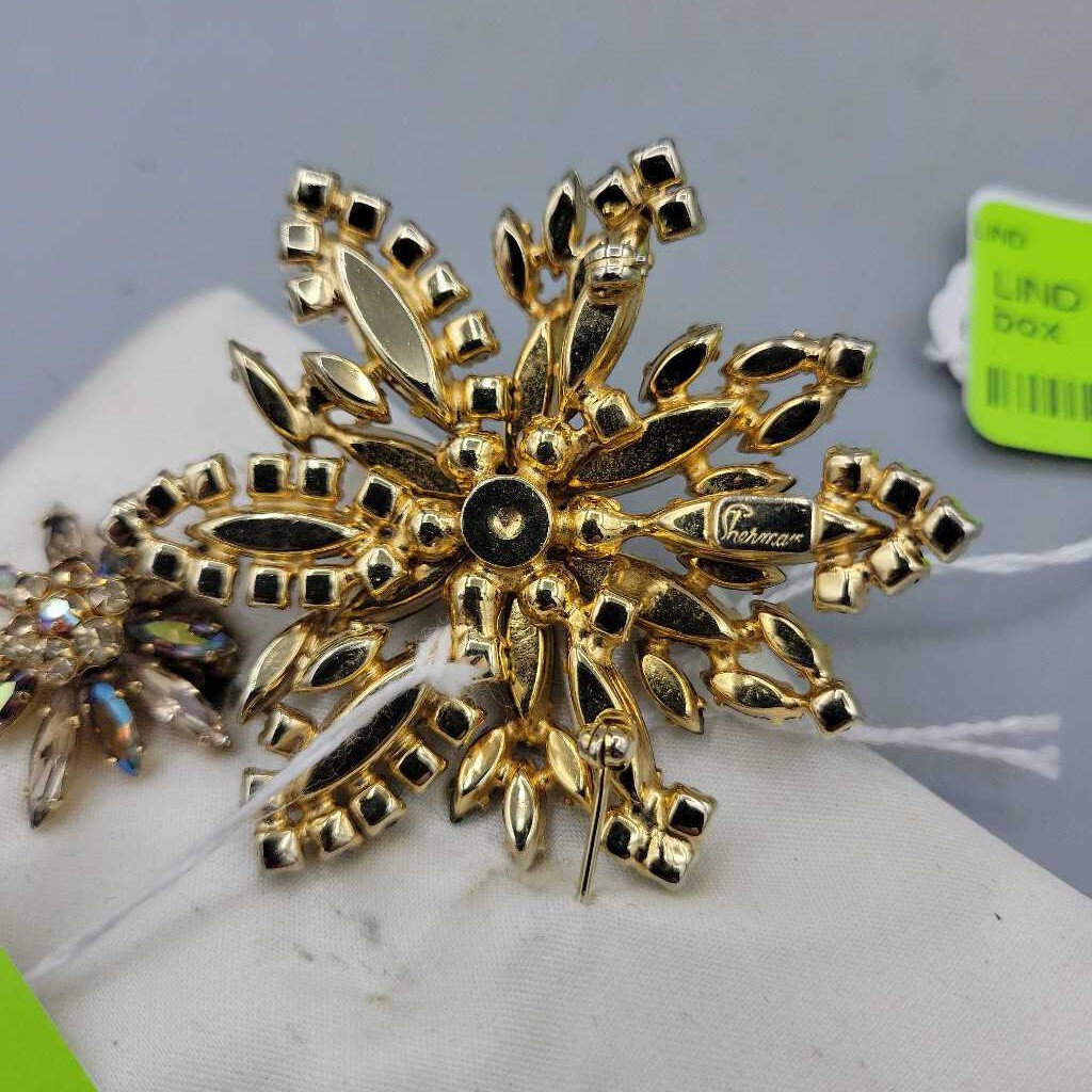 Sherman, topaz earrings & brooch (LIND) P1738