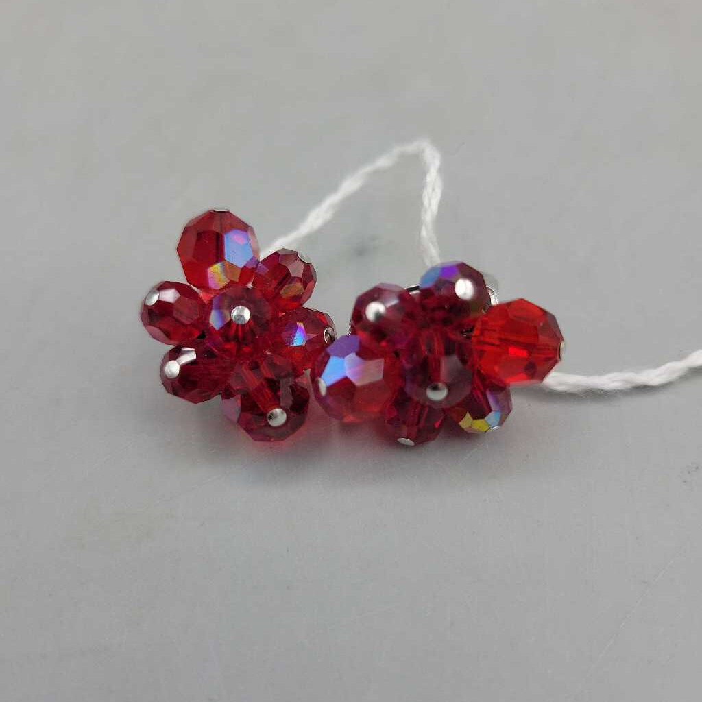 Sherman, red crystal earrings (LIND) P1741