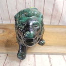 MCM Green Blue Glaze Lion Sculpture Blue Mountain Pottery (GOS)