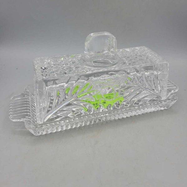 2Pc. Crystal Butter Dish (SS) 297