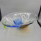 Art Glass Blue Amber Bowl (DEB)