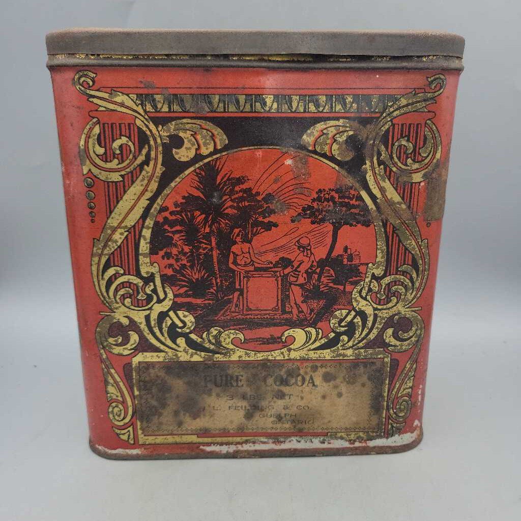 Imperial Pure Cocoa tin Guelph Paper Label (JAS)