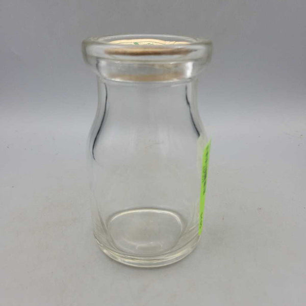 Clear Quarter Pint Milk Bottle with top (JAS)