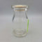 Clear Quarter Pint Milk Bottle with top (JAS)