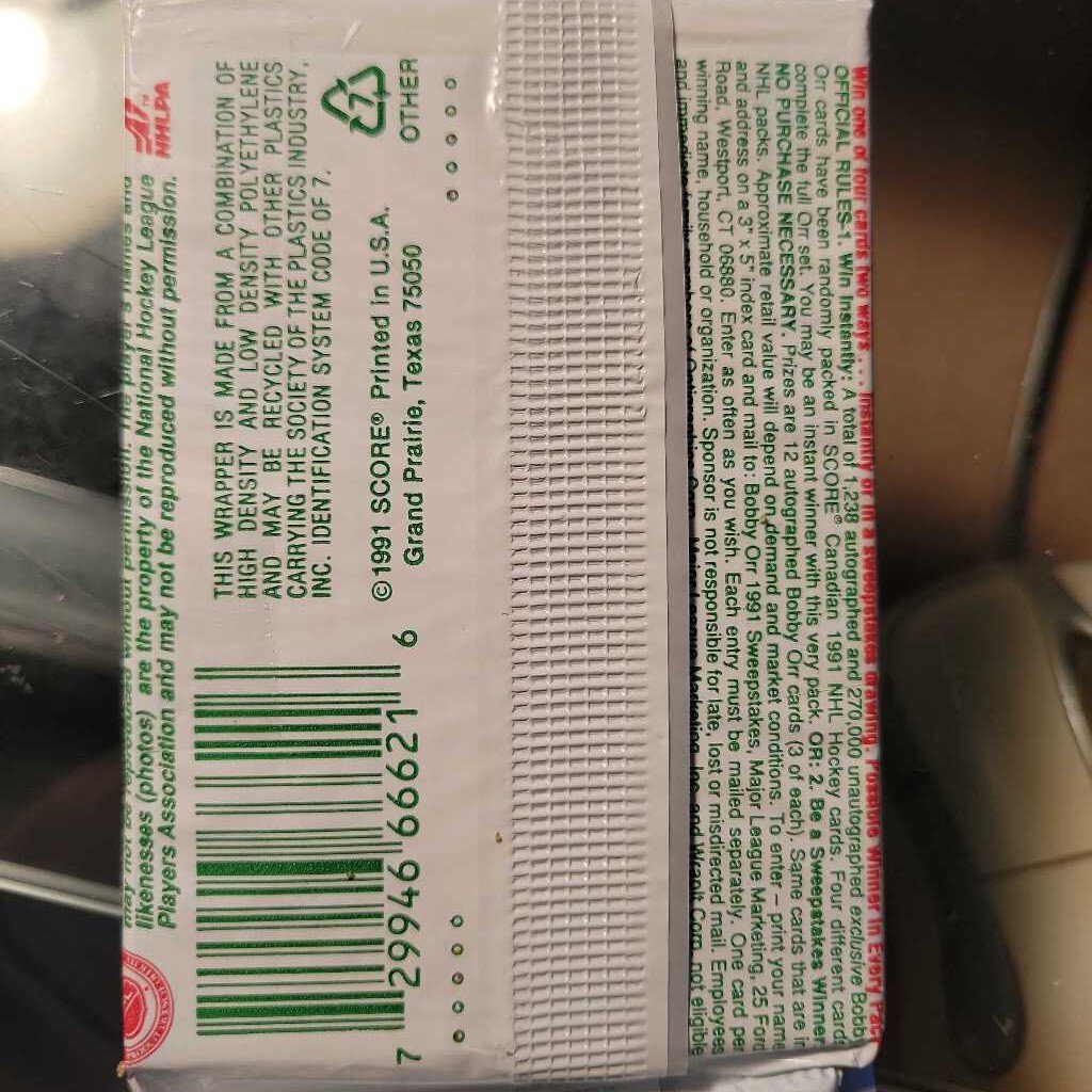 1991 Score series 2 NHL Hockey Cards 2 Pk Deal (JAS)