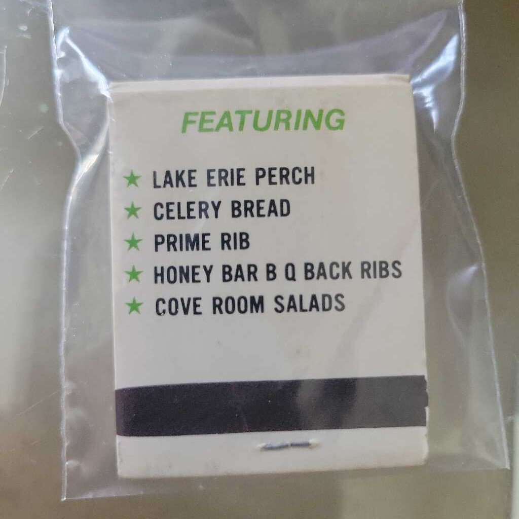 Erie Beach Hamilton Match book (JAS)