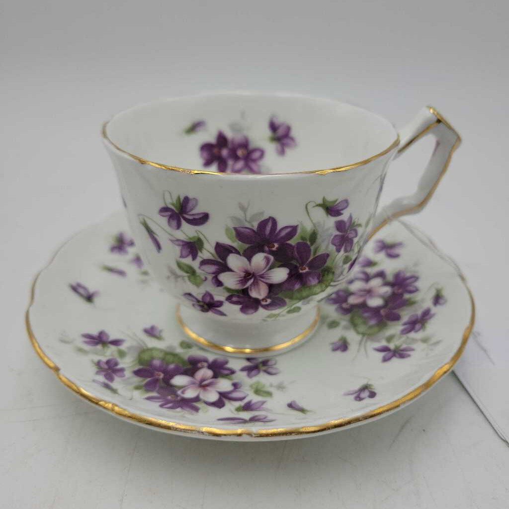 Aynsley cup/saucer Violette (NS) #4151