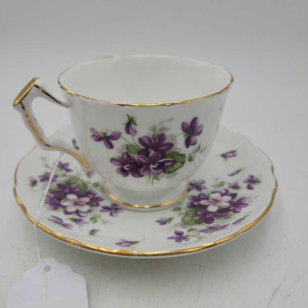 Aynsley cup/saucer Violette (NS) #4151