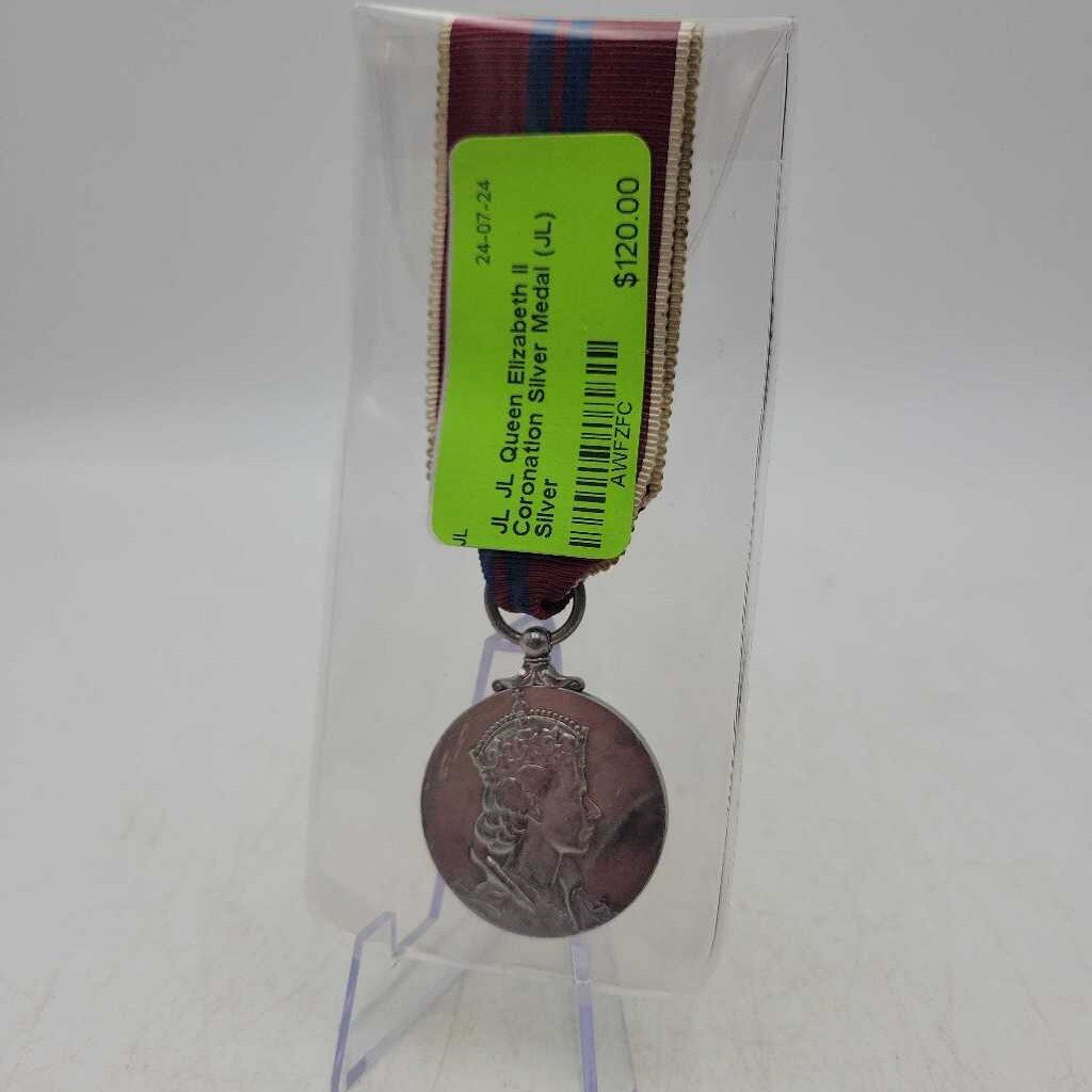 JL Queen Elizabeth II Coronation Silver Medal (JL)
