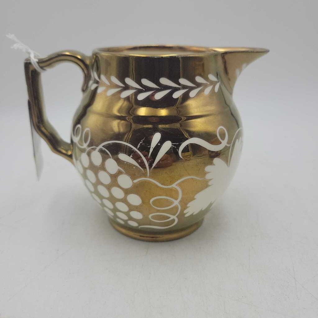 Lusterware Jug with Grape Pattern #718 (MCC)