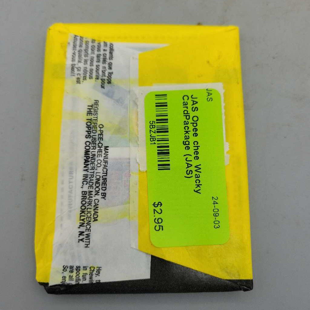 Opee chee Wacky Card Package (JAS)