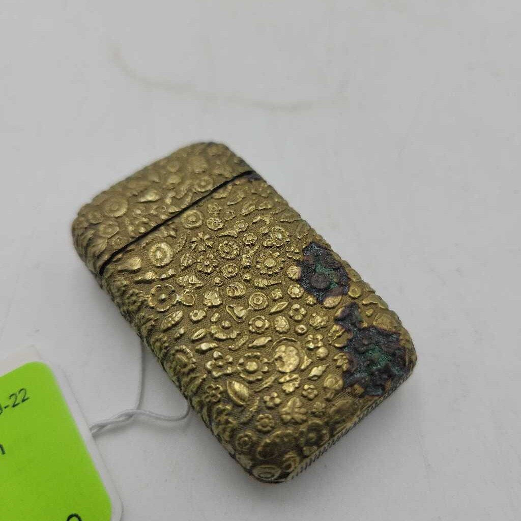 JL Vintage Brass Match Safe