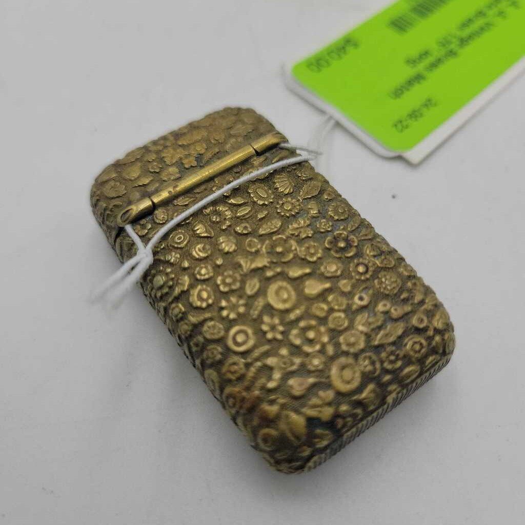 JL Vintage Brass Match Safe