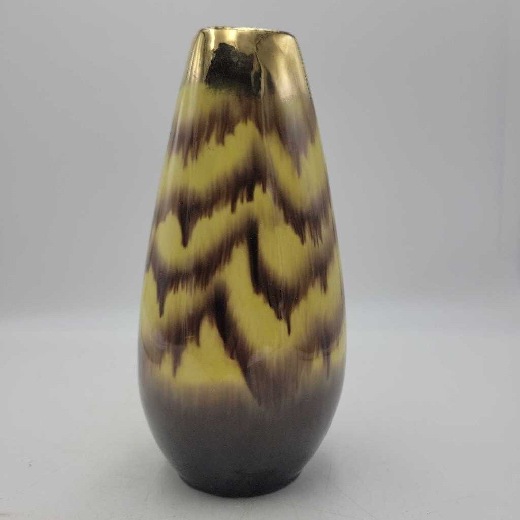 Yellow & brown West German vase (LIND)