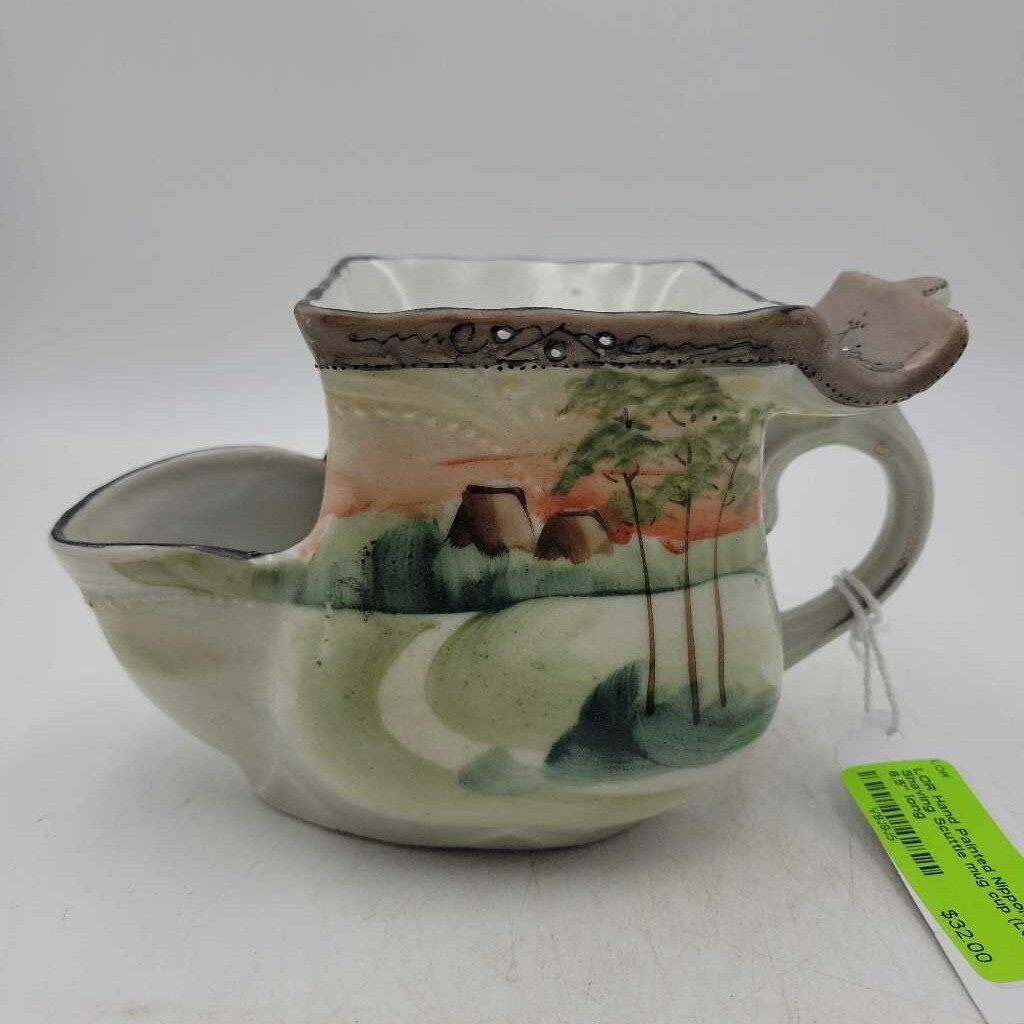 Hand Painted Nippon Shaving Scuttle mug cup (LOR)