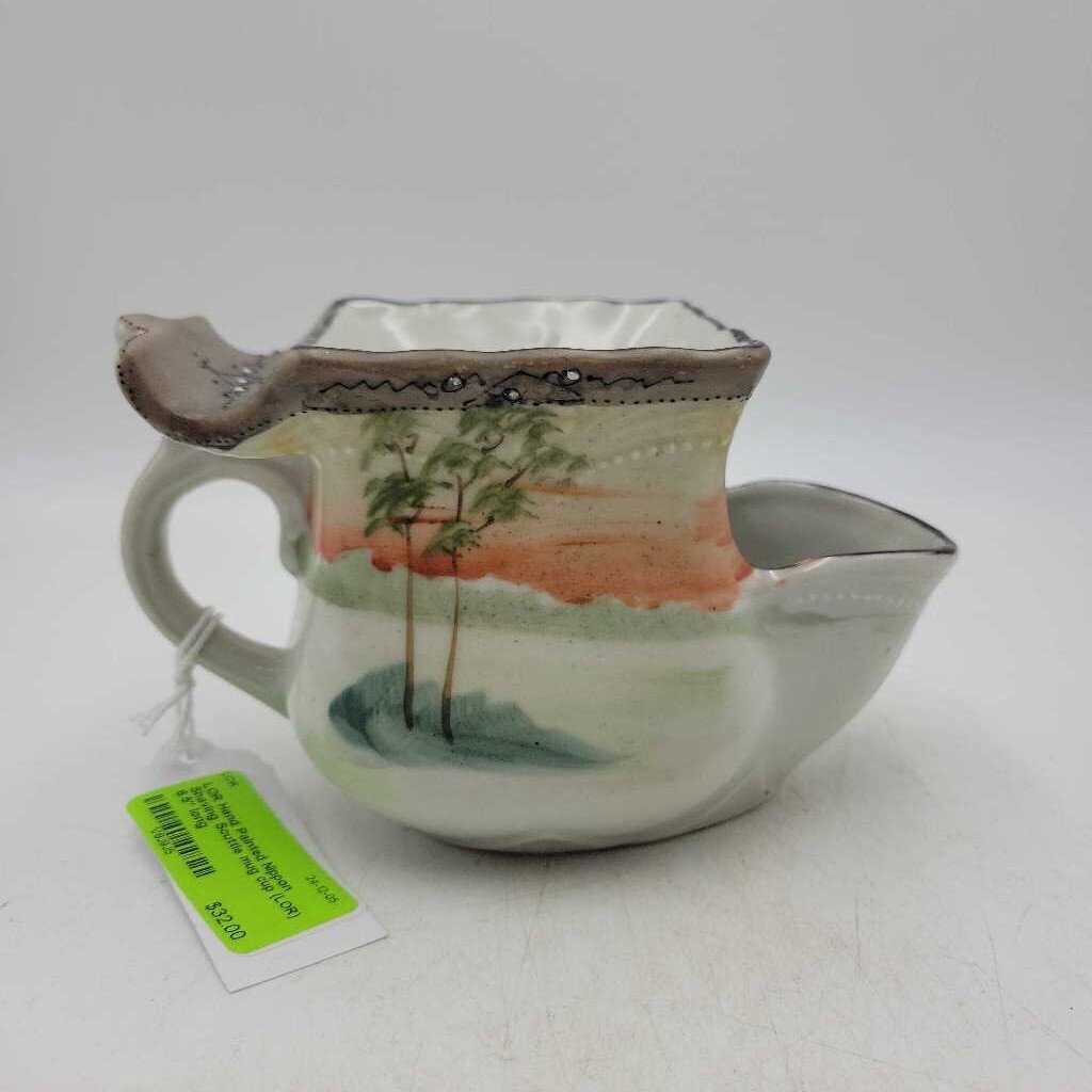 Hand Painted Nippon Shaving Scuttle mug cup (LOR)