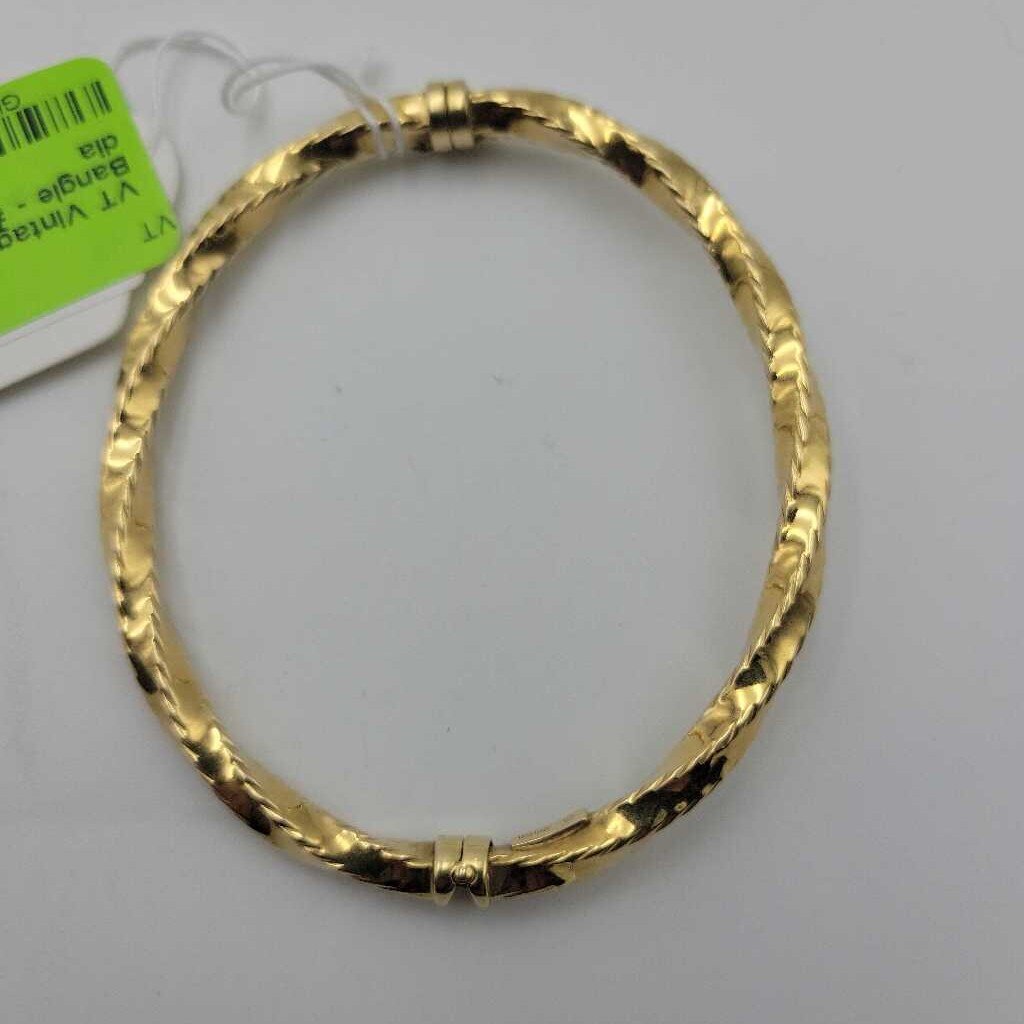 Vintage 14k Yellow Gold Bangle - #11191 (VT)
