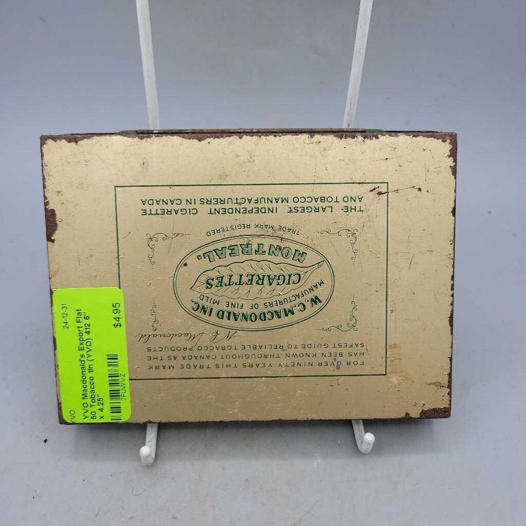 Macdonald's Export Flat 50 Tobacco tin (YVO) 412