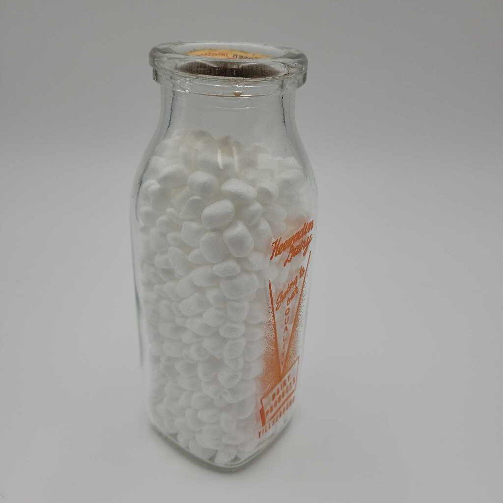Keewadin Dairy Milk Bottle Tillsonburg (JAS) half Pint