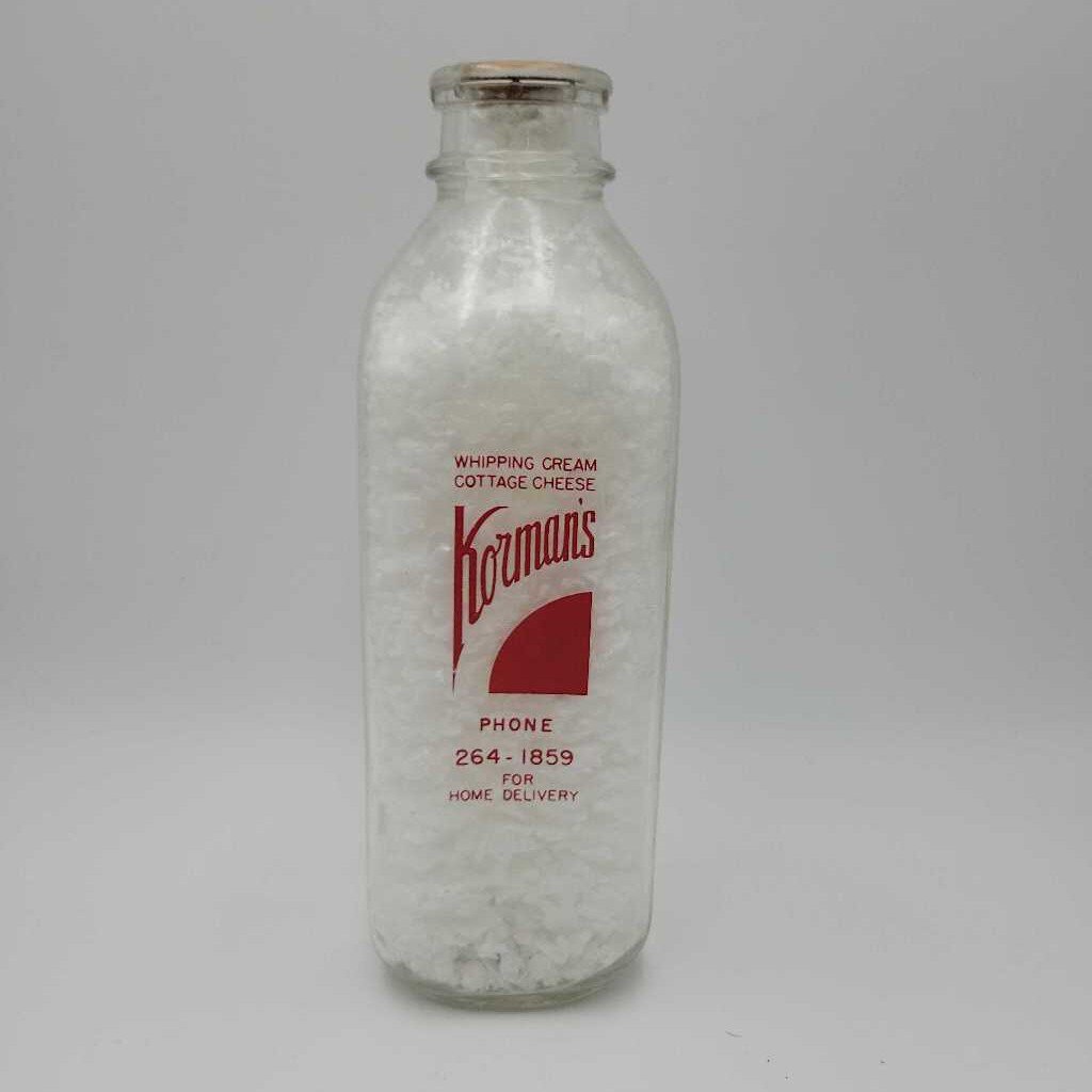 Korman's Dairy milk bottle (JAS)