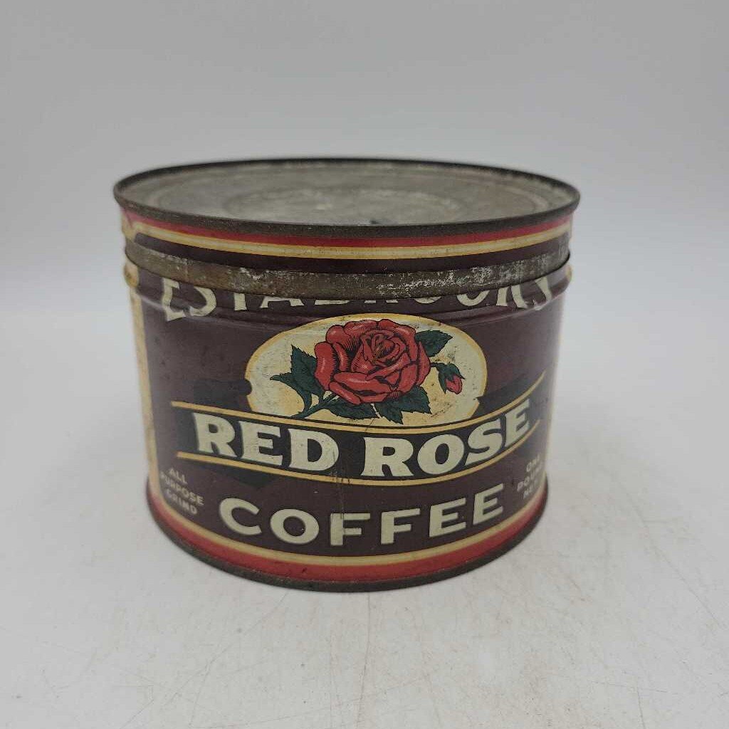 Red Rose Coffee Tin (DR)